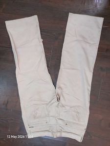 Men's Beige Casual Pants