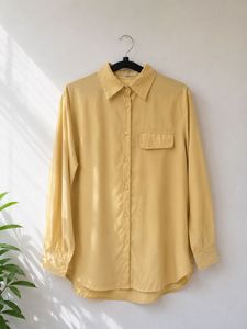 Classic Yellow Button-Up Shirt