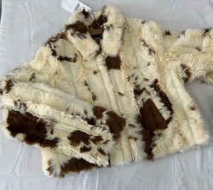 Zara animal print Faux Fur Jacket