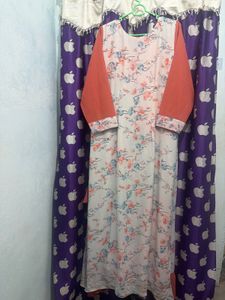 plus size Floral Ruffle Maxi Dress