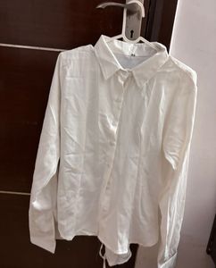 Chic Ruched Button-Up Shirt