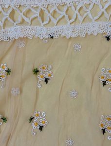 Chic Yellow Embroidered top
