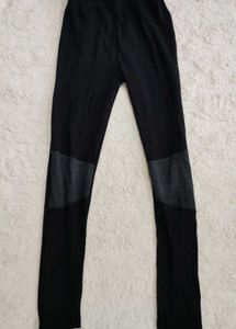 Black Paneled Leggings