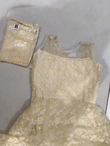 Stunning Embroidered Ethnic Gown with Dupatta
