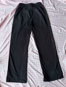 Comfortable Black Wide Leg Sweatpants