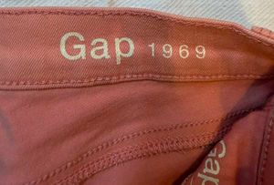 GAP 1969 Mid rise baby pink formal trousers