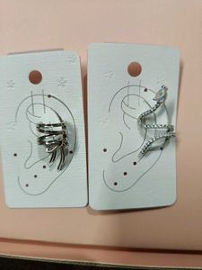 Snake &amp; Cuff Earring Set
