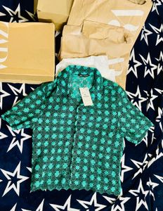 ZARA TEXTURED CROCHET SHIRT