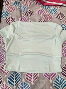 NewMe Tie Up Mint Green Top