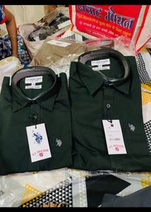 U.S. Polo Assn. Men's Green Shirt newwrtag