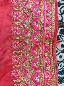 Stunning Embroidered Silk Saree