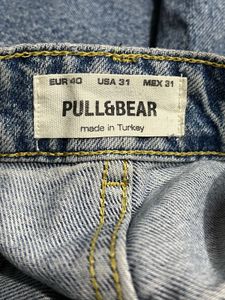 pull and bear baggy blue denim jeans