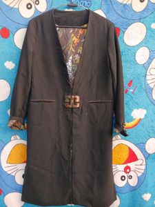 Black Long Party wear suit coat