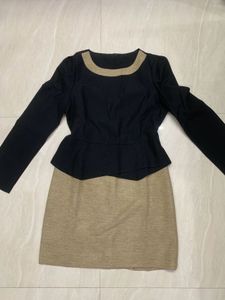 Chic Black &amp; Beige mini  Dress