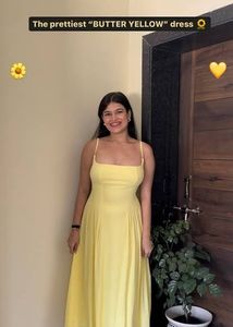 Elegant Yellow Sundress