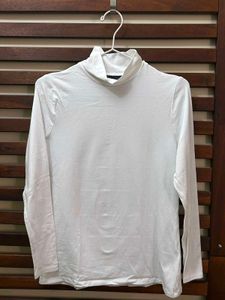 Classic White Turtleneck Top