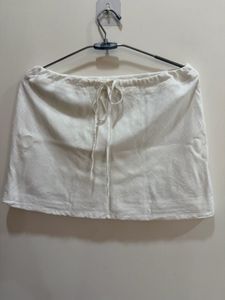 H&amp;M White Mini Skirt