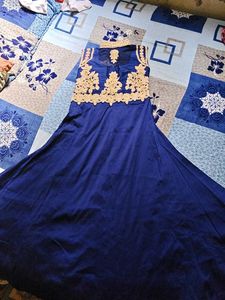 Beautiful Royal Blue Ethnic Gown