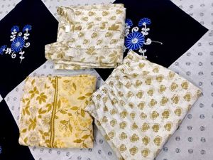 Elegant Kurta Set with Floral Print
