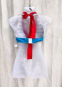I. Striped Halter Bikini Top
