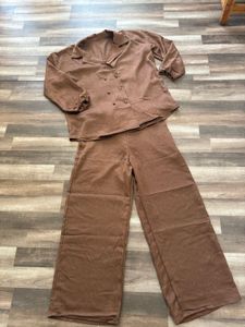 Chic classic Blazer &amp; Wide-Leg Pant Set
