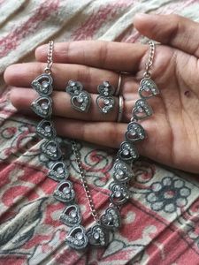 Heart Necklace & Earring Set