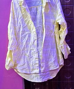 ladies Yellow Casual Shirt