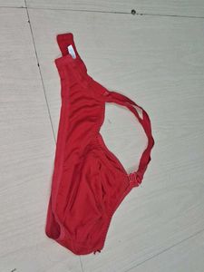 Trendy Red Bralette with Denim pick up 2
