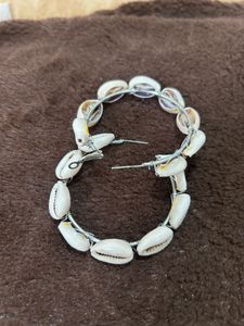 Unique Shell Hoop Earrings