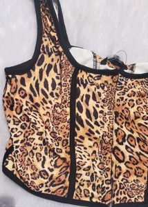 Leopard Print Corset Top