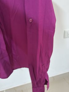 FabAlley Purple Button-Down Shirt