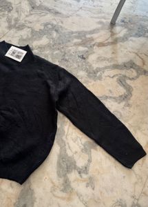 Elegant Black Knit Sweater