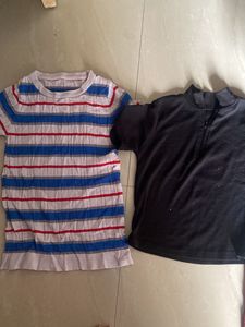 Striped & Black T-Shirts Bundle