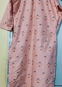 Brand New Embroidered Kurti. Peach Colour. Will Fi