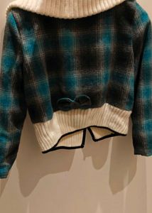 Plaid Button-Up Jacket