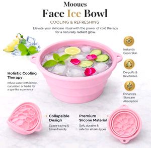 Silicone Face Ice Bowl with Facial Roller