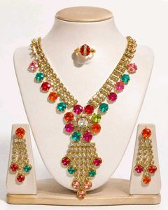 Vibrant Multi-Color Stone Jewelry Set