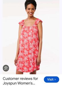 Coral Print Off-Shoulder Mini Dress