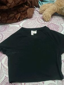 Divided Black Tee - Casual Style