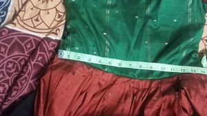 Beautiful Red &amp; Green ethnic wear