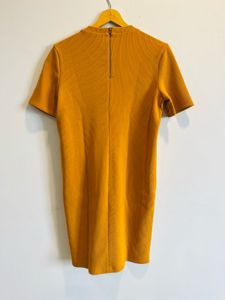 Forever 21-Ribbed Mustard Dress (S)