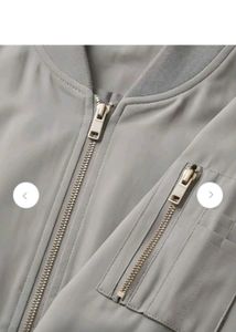 Men's Grey Bomber Jacket