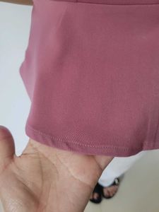 Chic Pink Peplum Blouse
