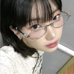 y2k korean Oval Glasses