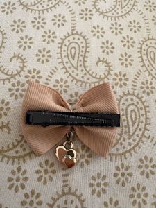 combo of two Cute Bow Hair Clip with Charm