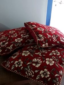 Red Designer Soft Cushions (2 Numbers)