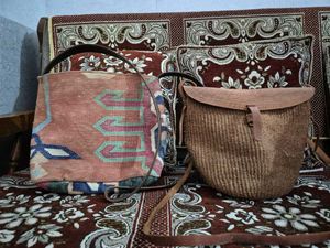 Boho Kilim &amp; Woven Straw Handbags