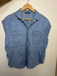 ONLY Denim Button-Up Shirt boxy look