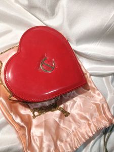 Charlotte tilbury Red Heart Shaped Crossbody Bag