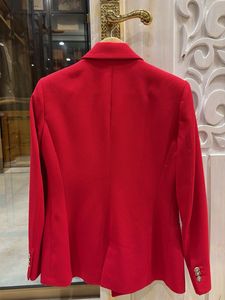 fitted double breasted blazer